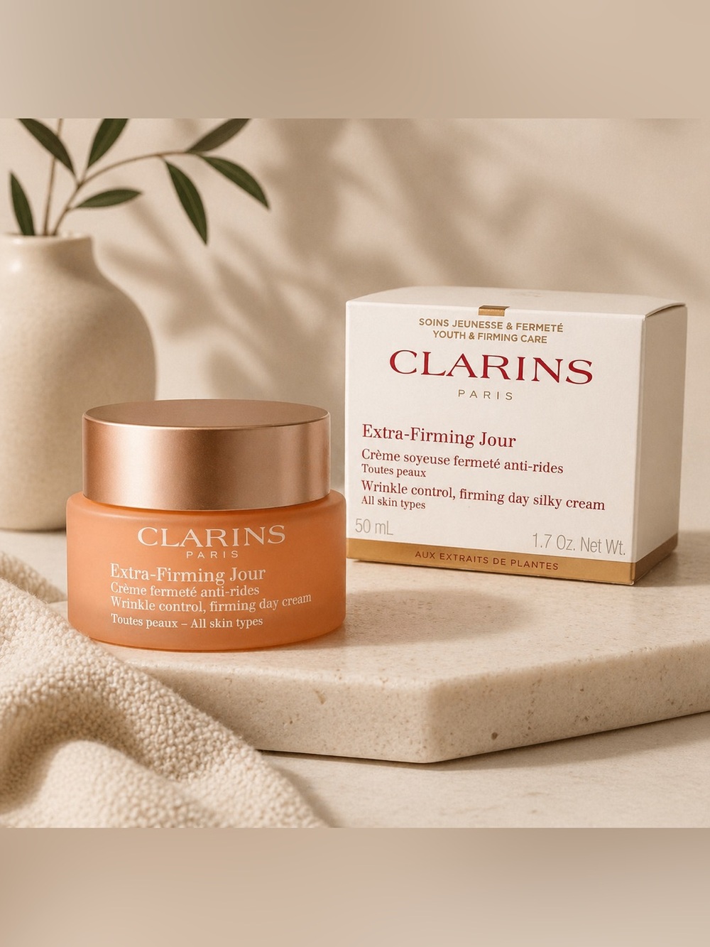 $105 New Sealed Clarins Extra-Firming Jour Day Cream - 1.7oz